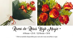 regalar rosas amarillas y rojas por el dia de la hispanidad en madrid