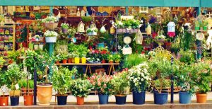 Mercado de las flores de París.